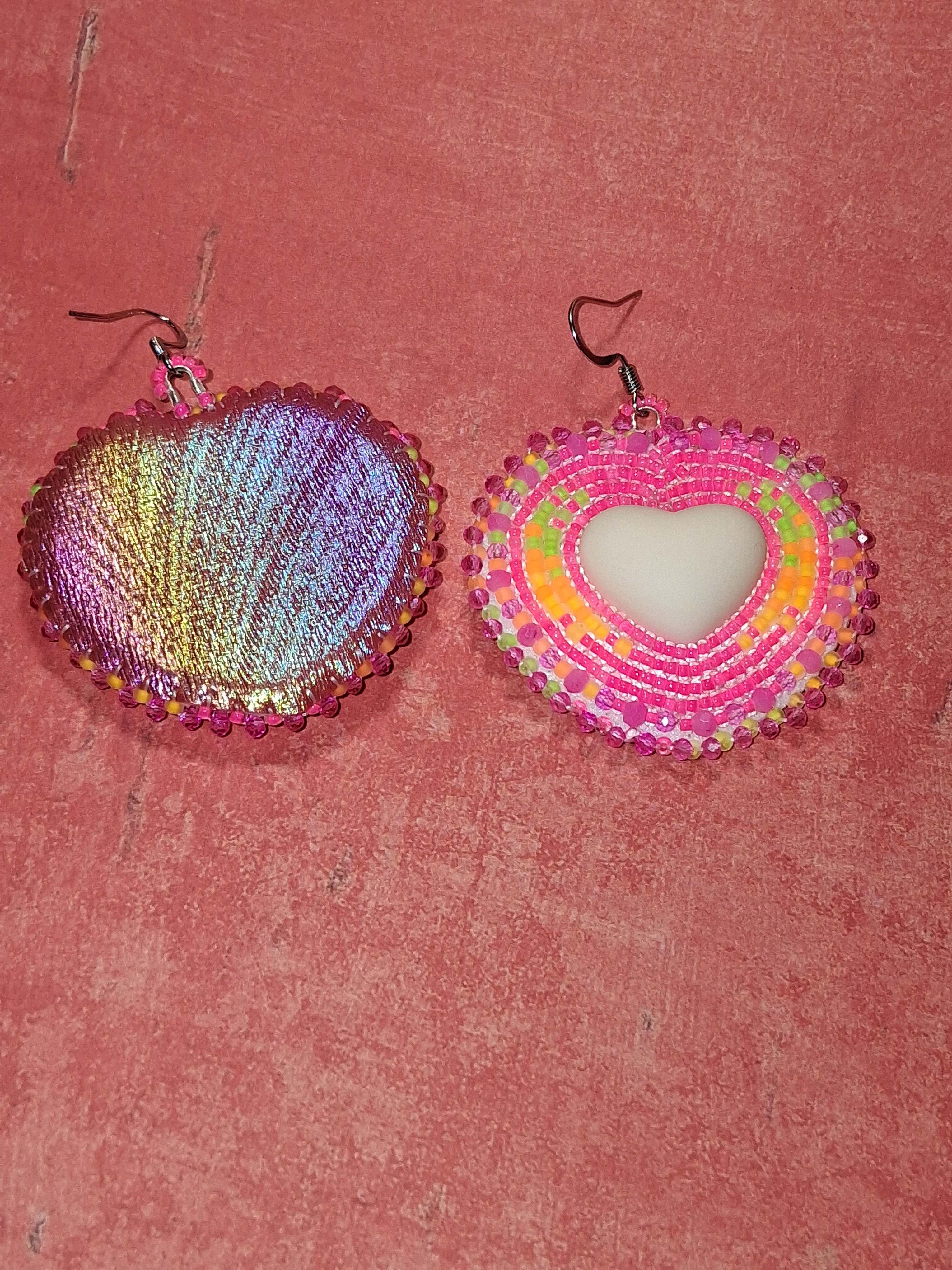 Neon Heart Earring