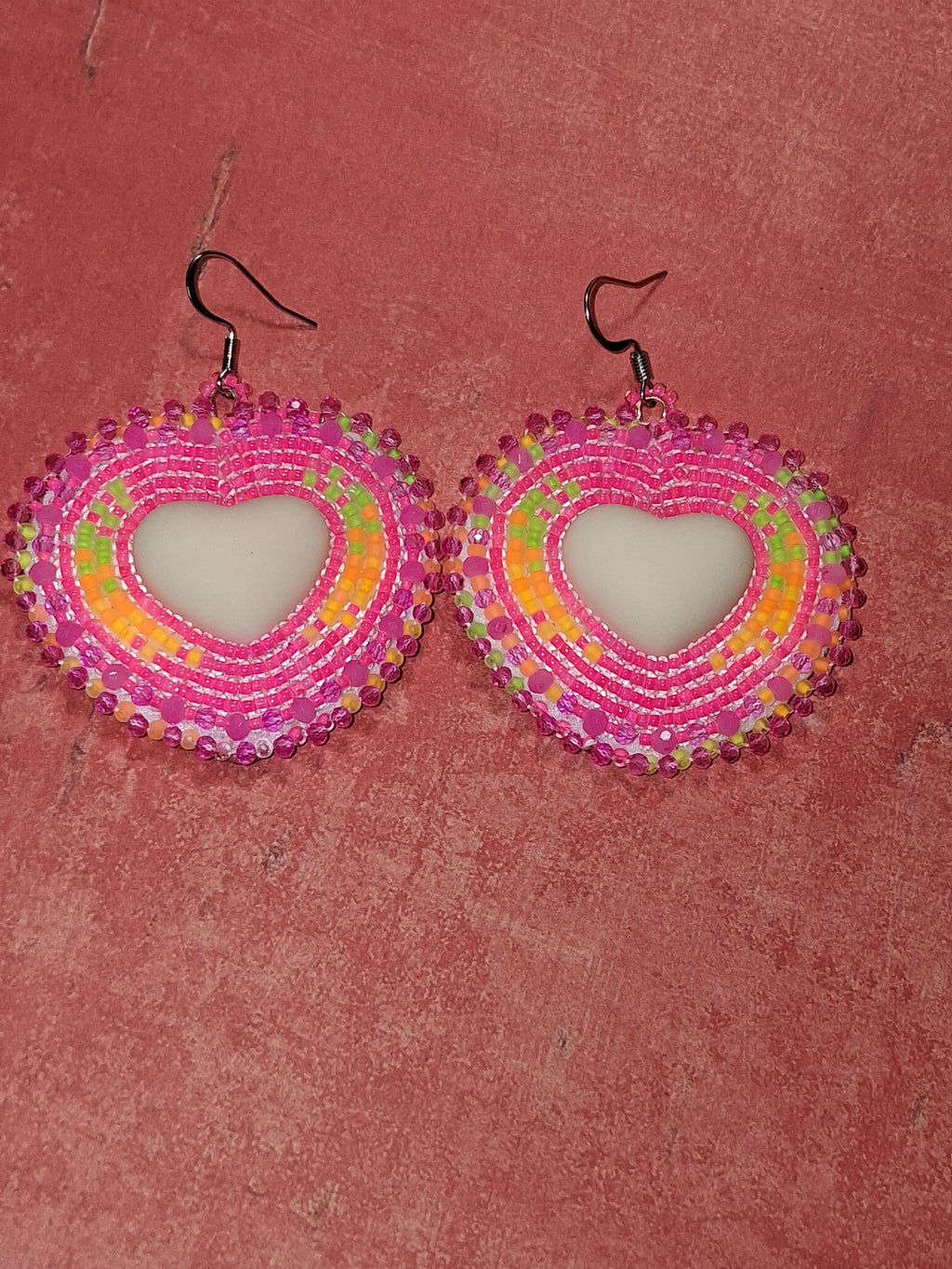 Neon Heart Earring