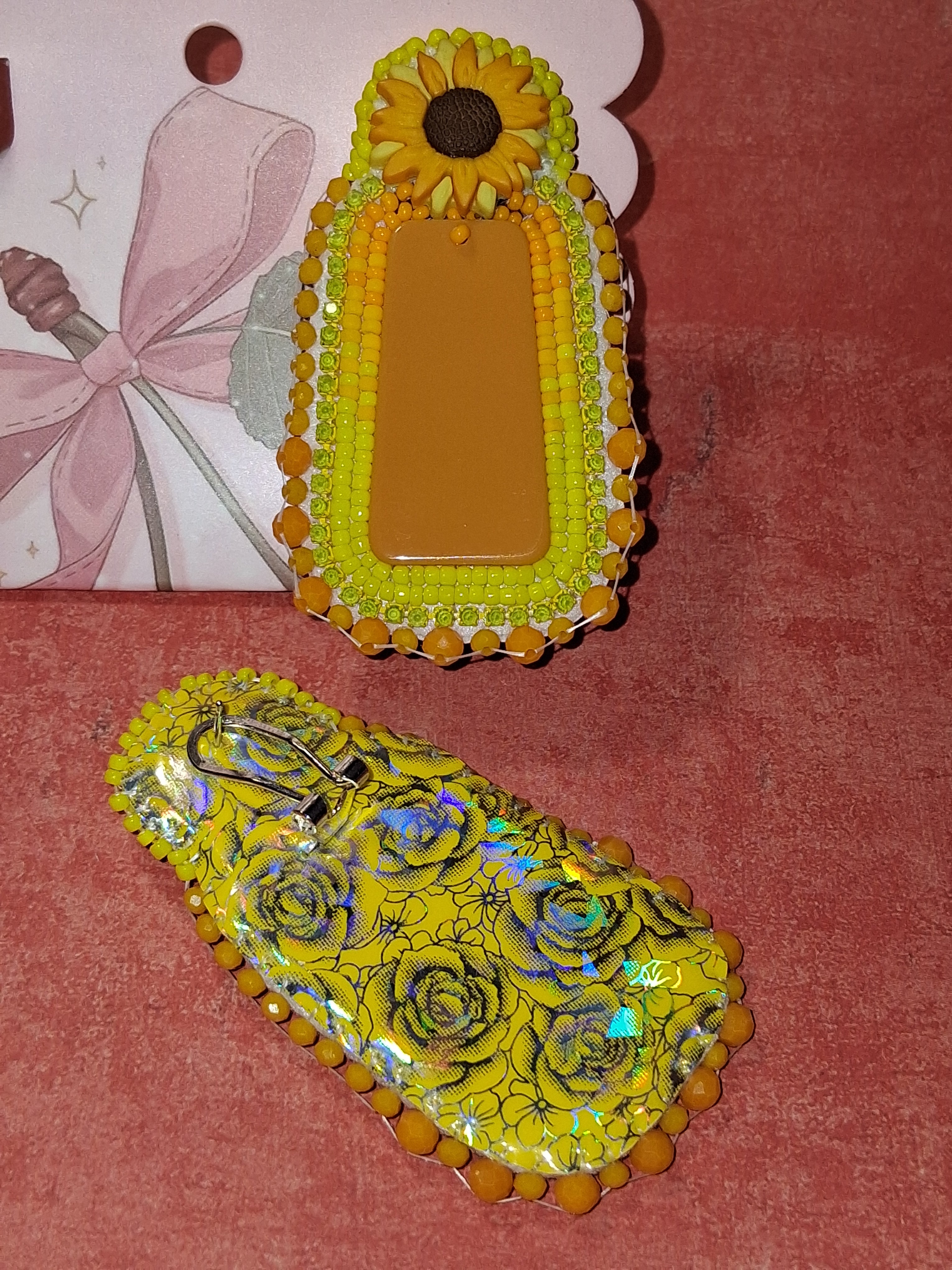 Sunflower earrings