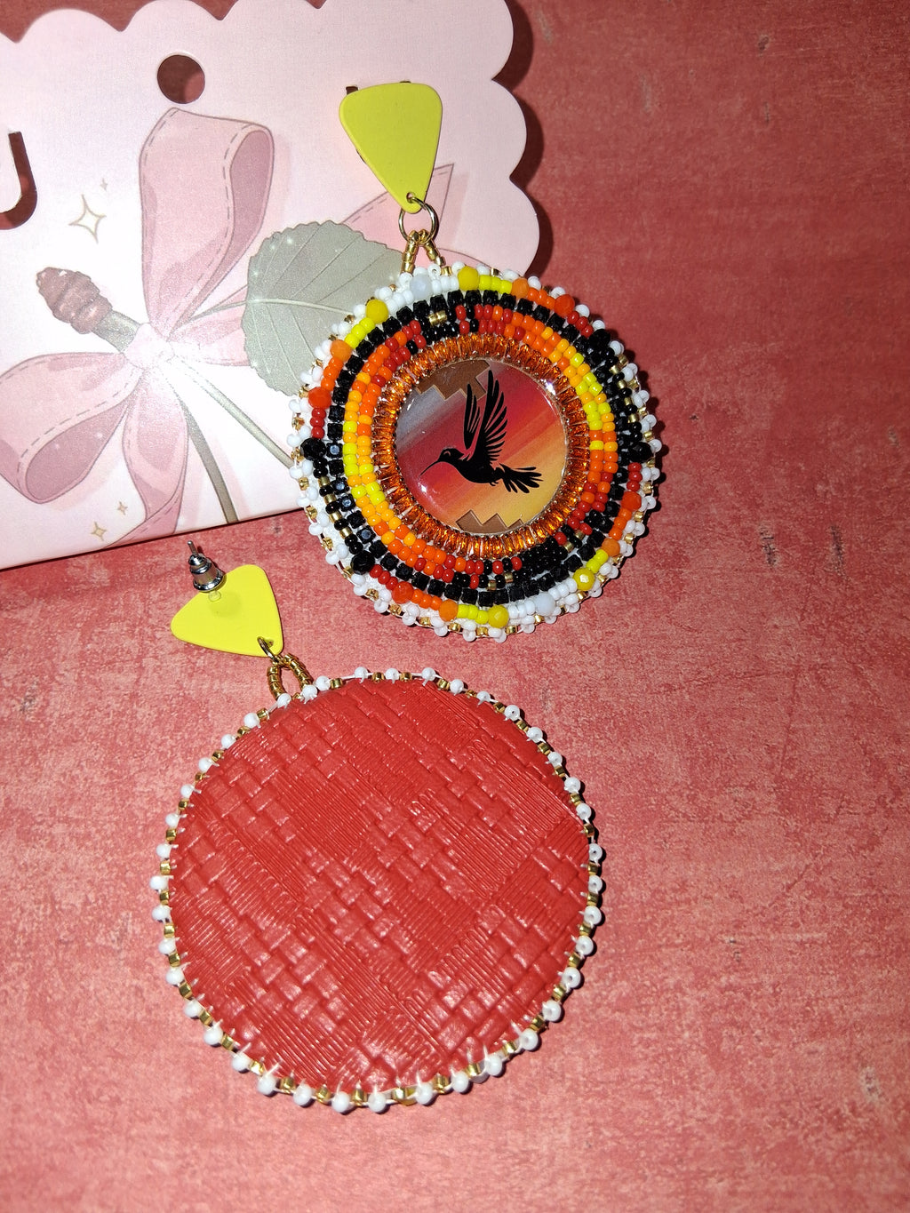 Fire Colors Humming Earrings