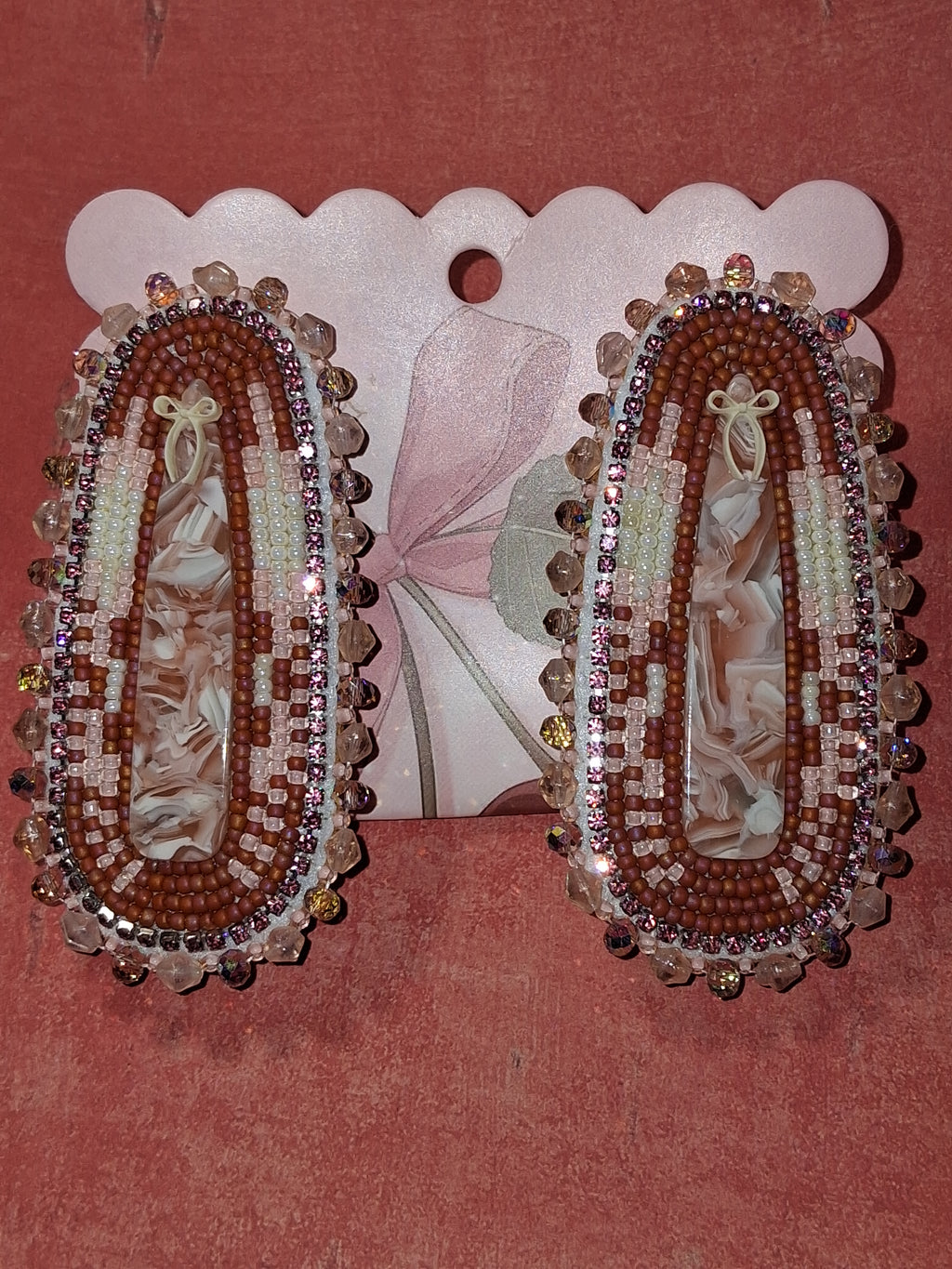 Marble Teardrop Earrings