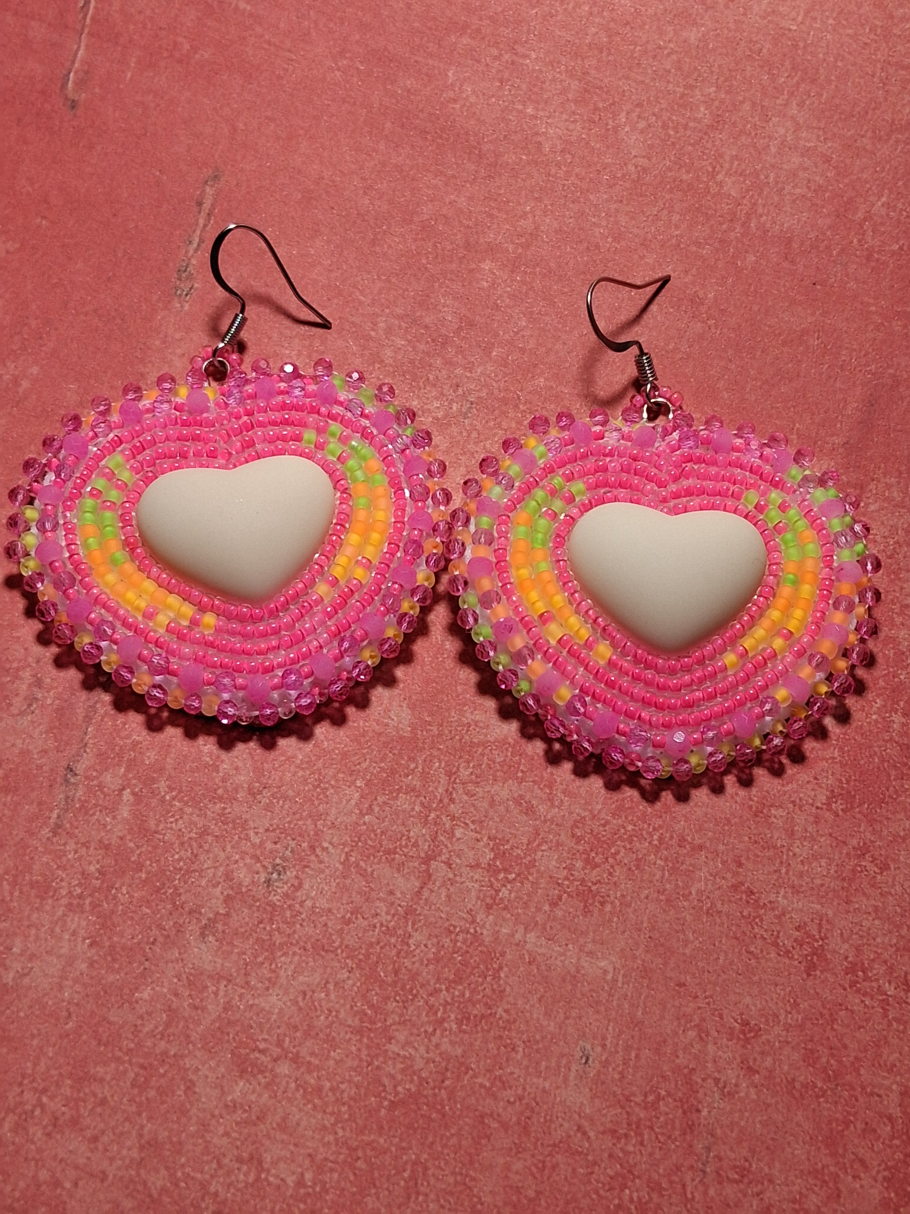 Neon Heart Earring