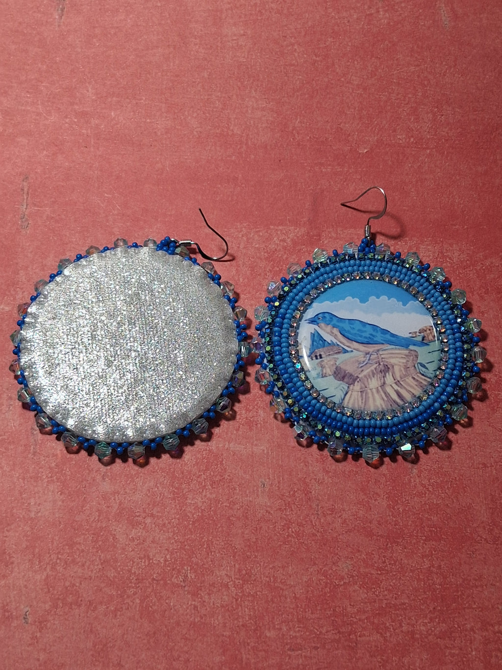 Blue Bird Earrings